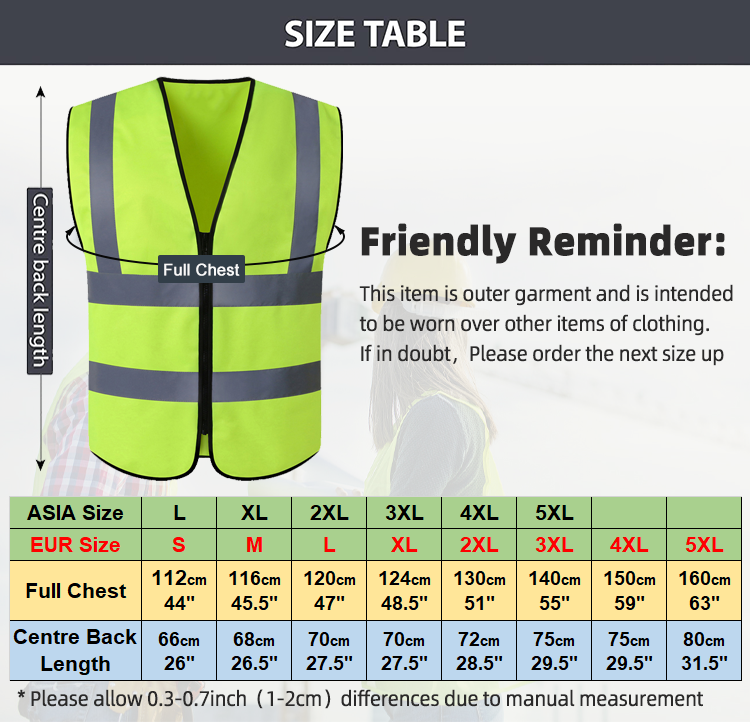 Reflective safety vest 0504002