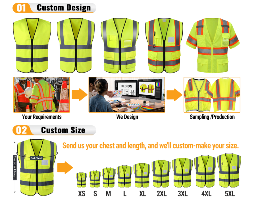 Reflective safety vest  0504001