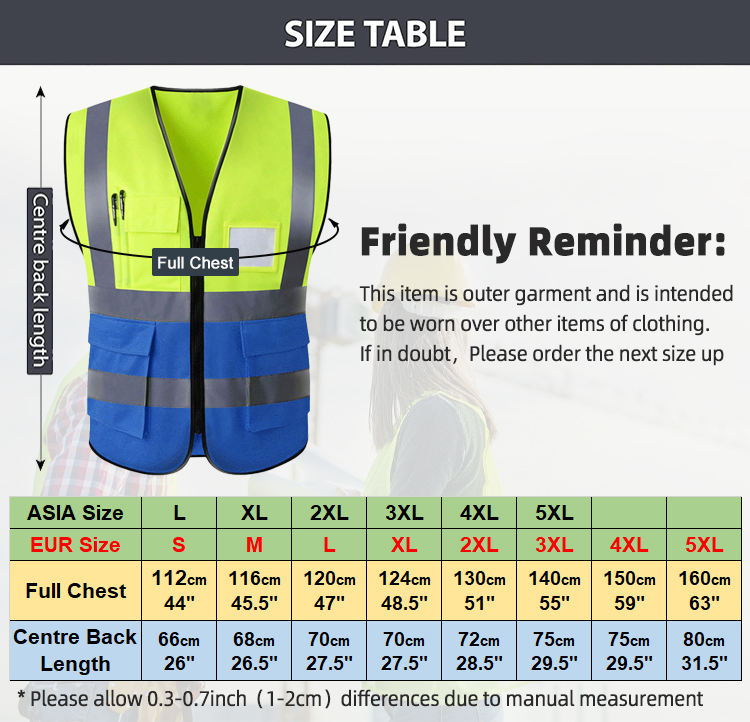 Reflective safety vest 0504003