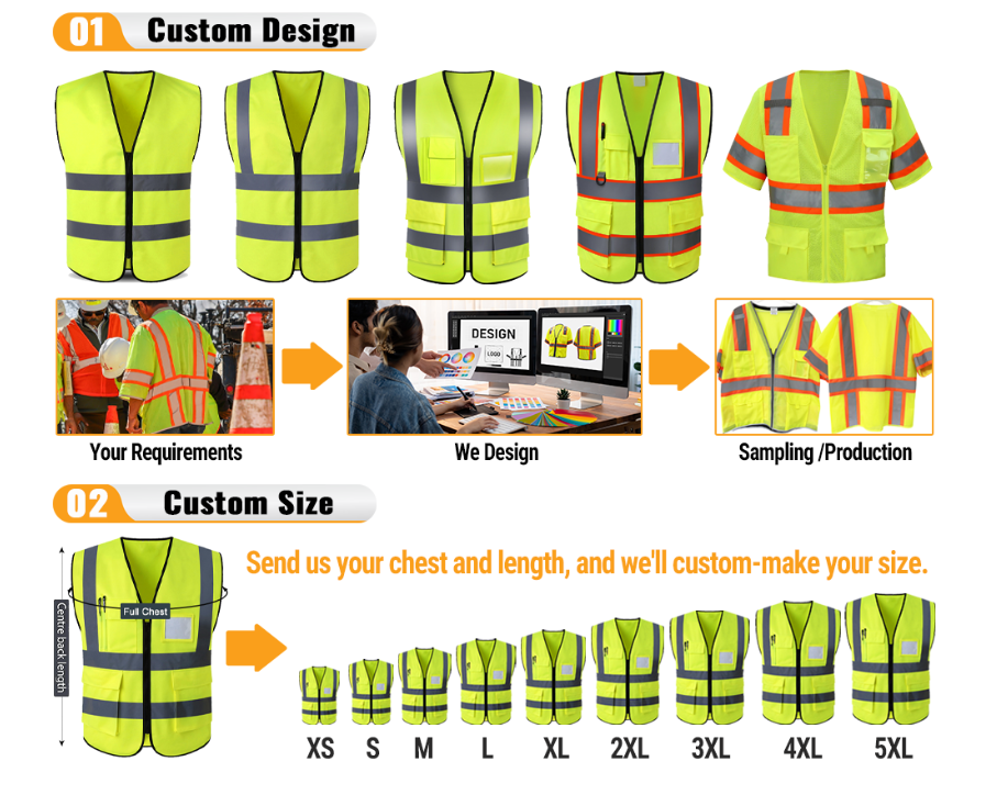 Reflective safety vest 0504003