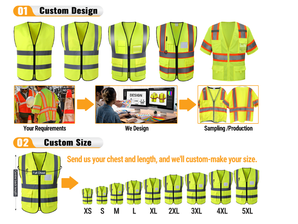 Reflective safety vest 0504004