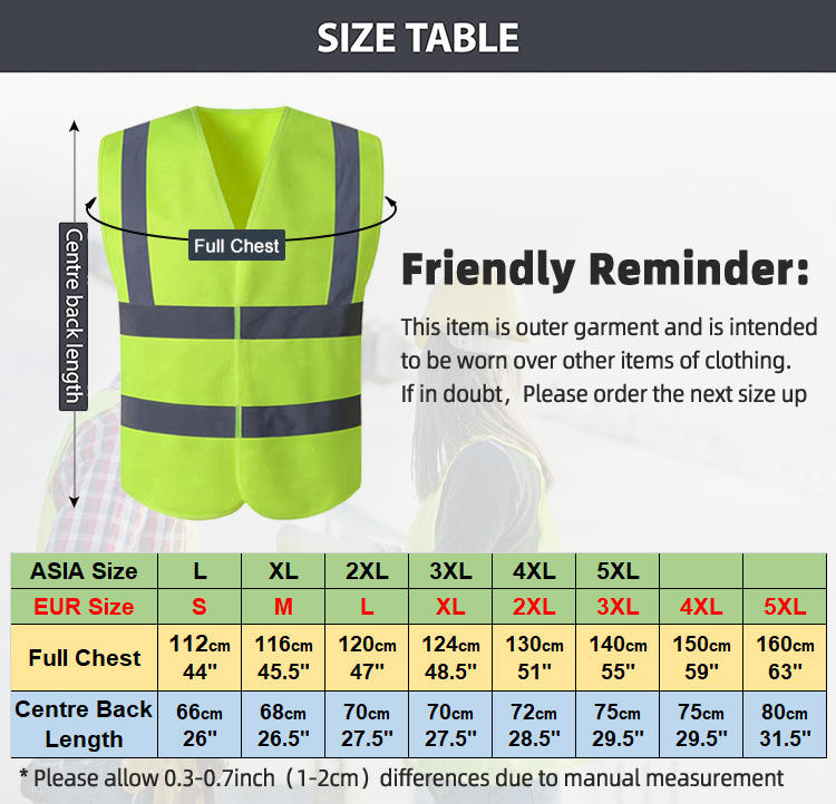 Reflective safety vest 0504005