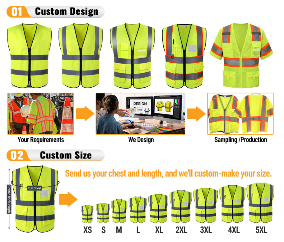Reflective safety vest 0504005