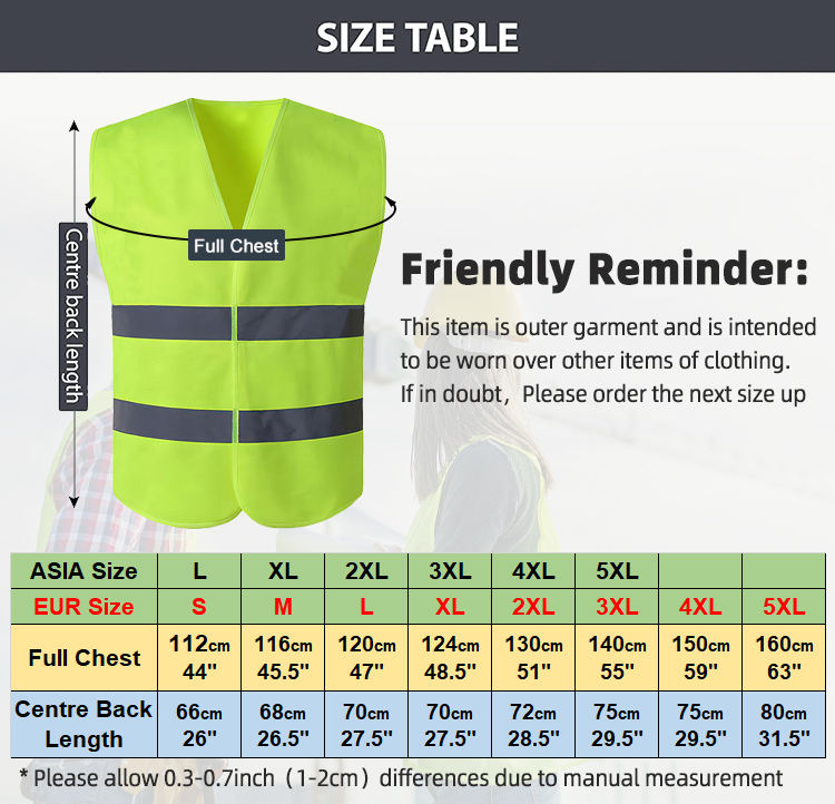 Reflective safety vest 0504008