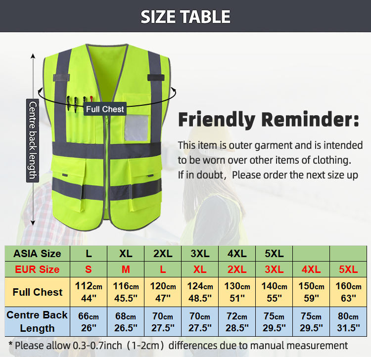 Reflective safety vest 0504009