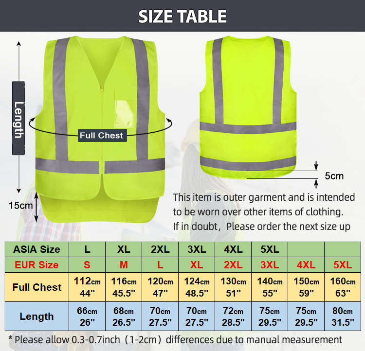Reflective safety vest 0504010