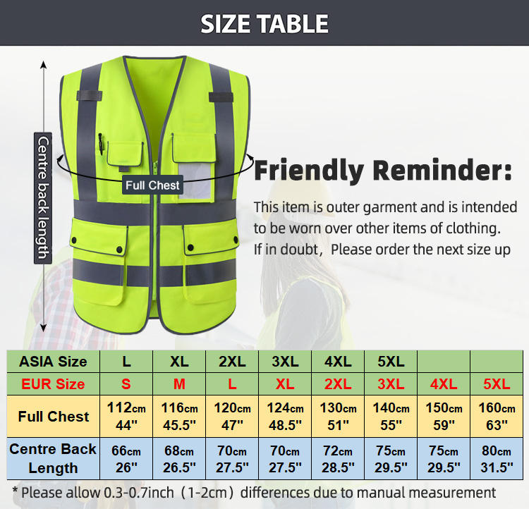 Reflective safety vest 0504011