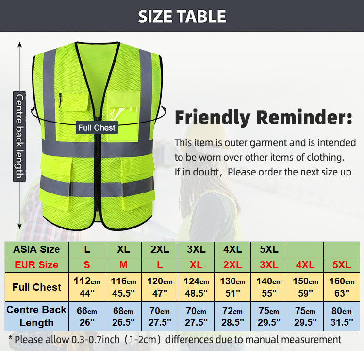 Reflective safety vest 0504015