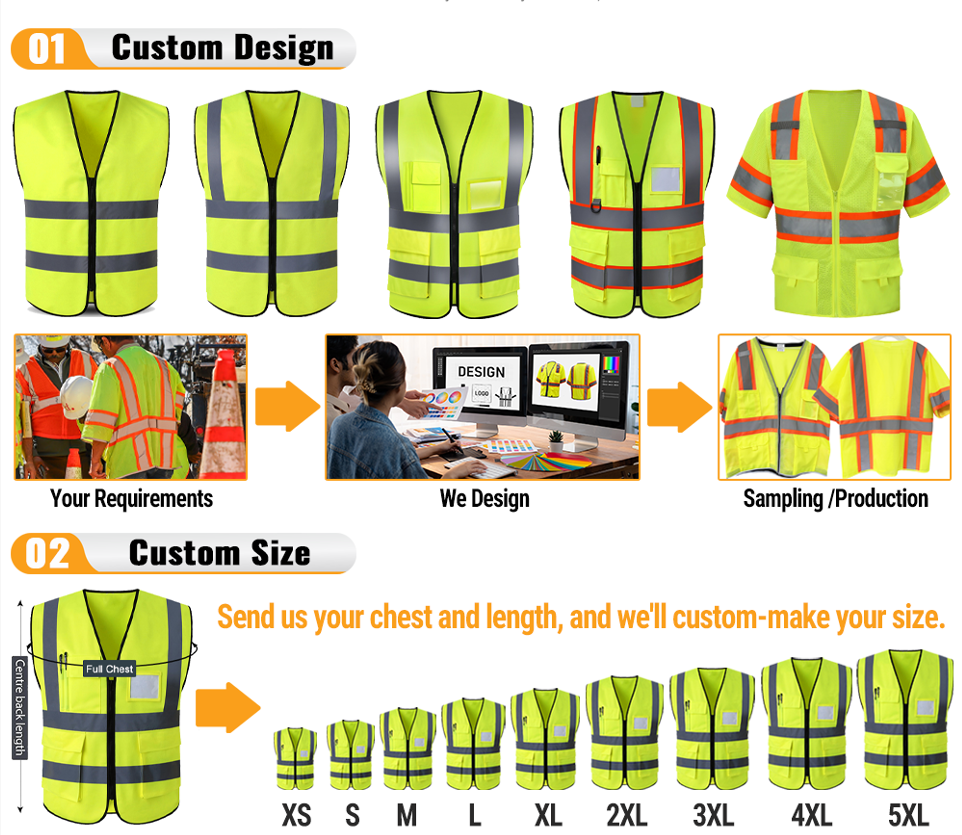 Reflective safety vest 0504018