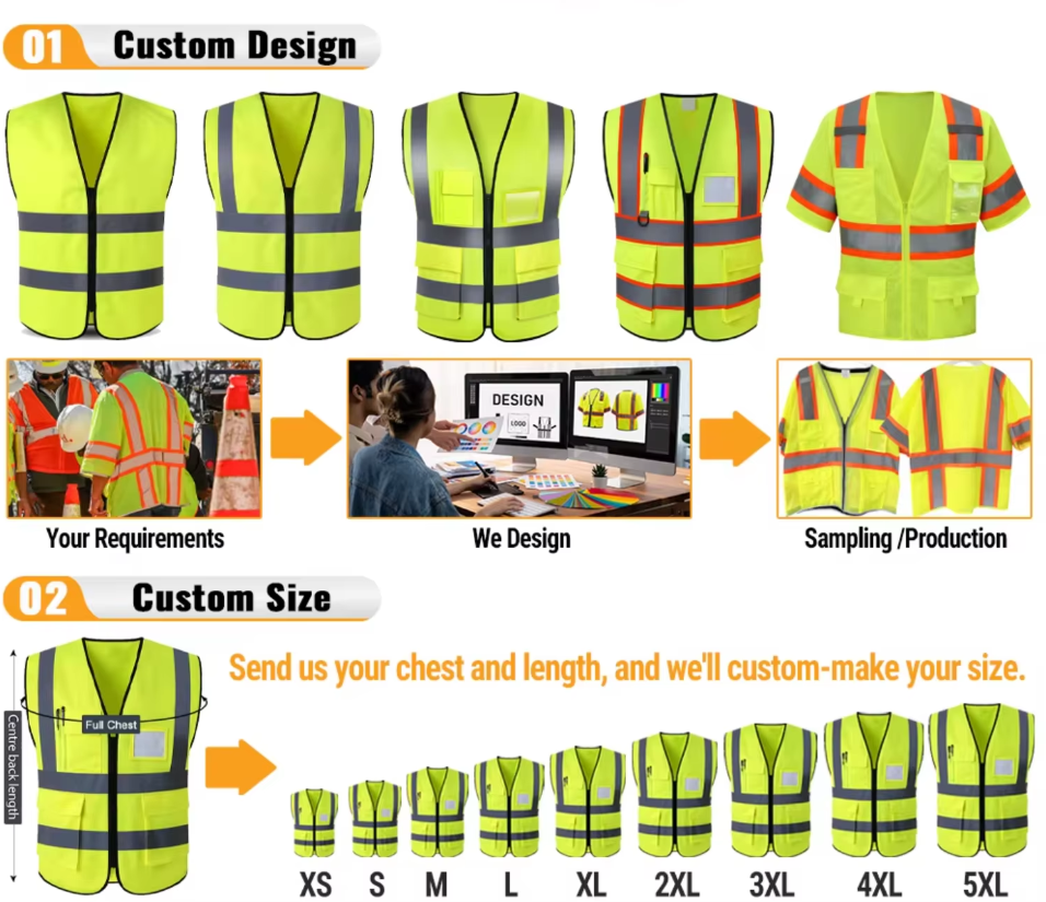 Reflective safety vest 0504019