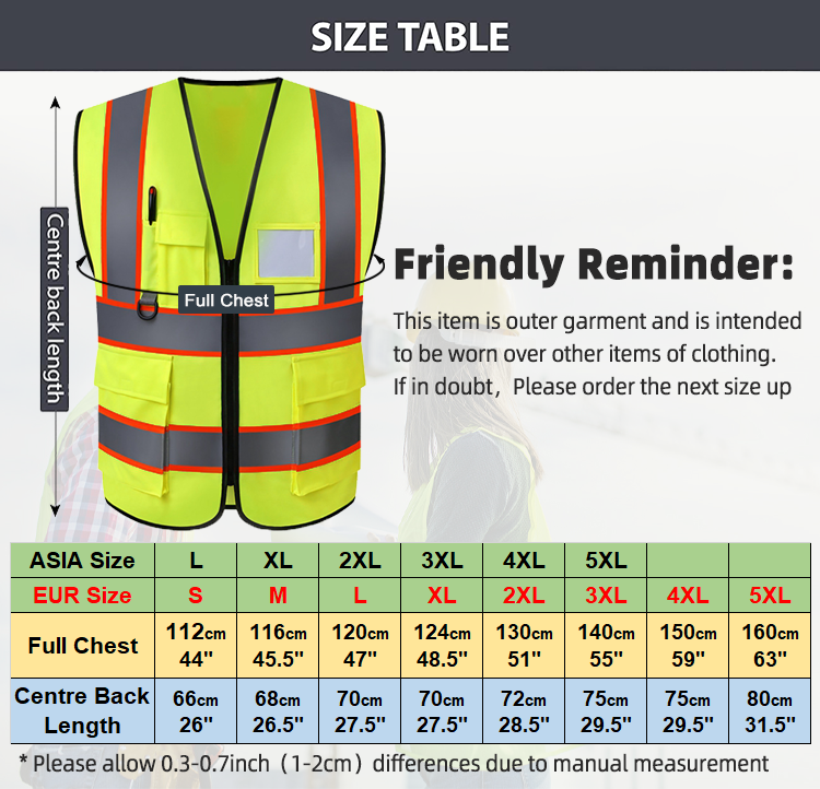 Reflective safety vest 0504024