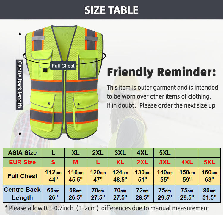 Reflective safety vest 0504025