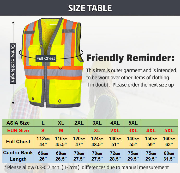 Reflective safety vest 0504027