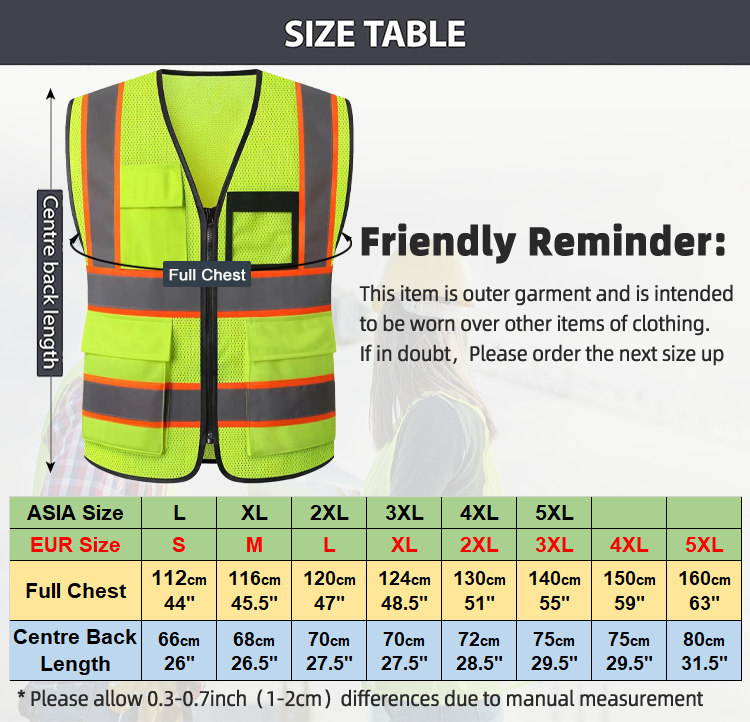 Reflective safety vest 0504028
