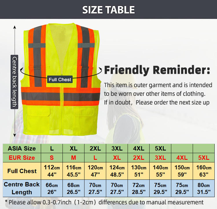Reflective safety vest 0504029