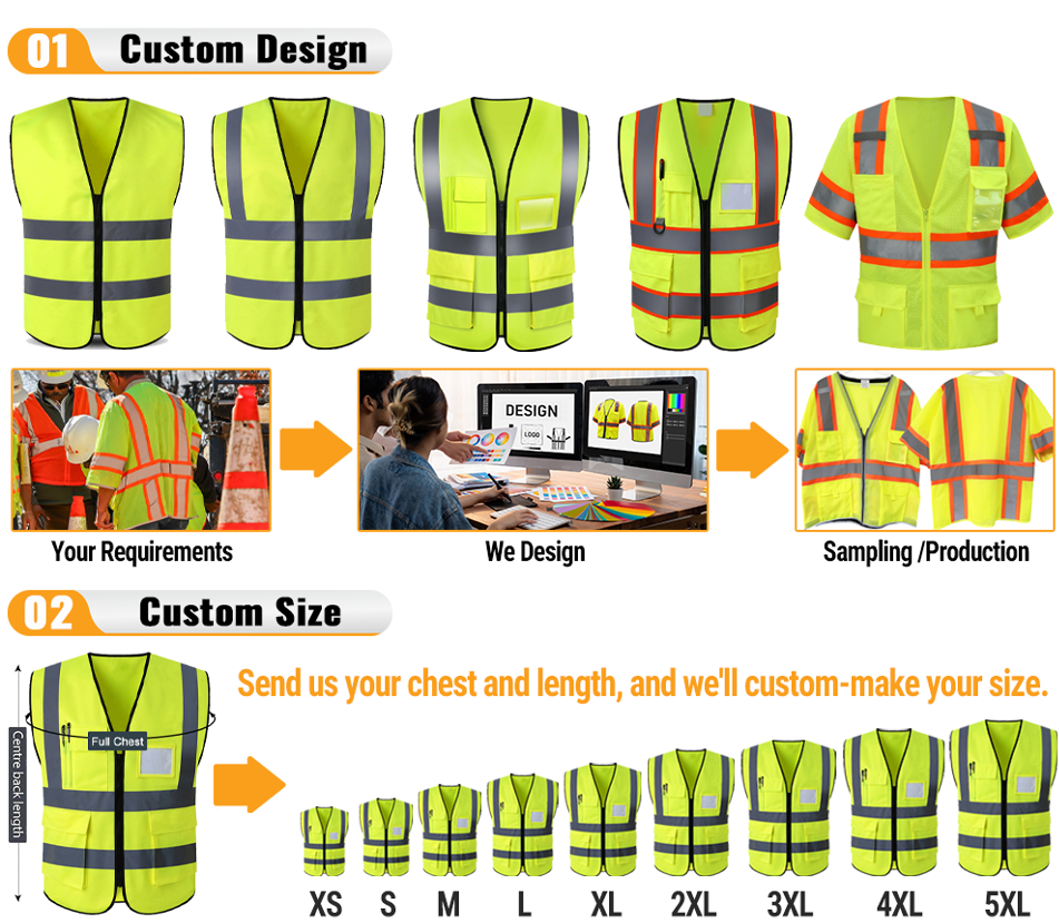 Reflective safety vest 0504029
