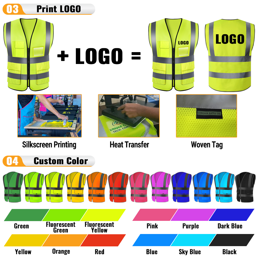 Reflective safety vest 0504029