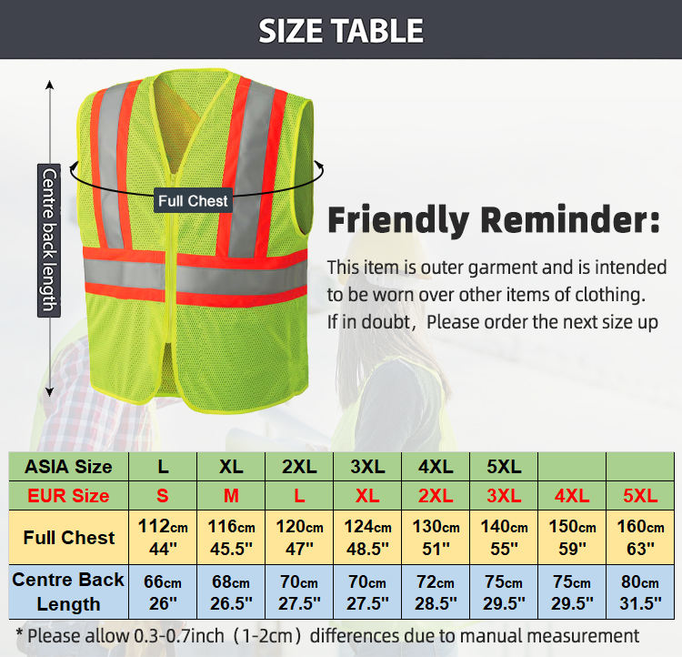Reflective safety vest 0504031