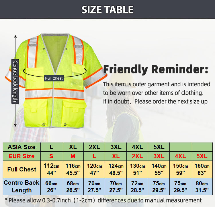 Reflective safety vest 0504037