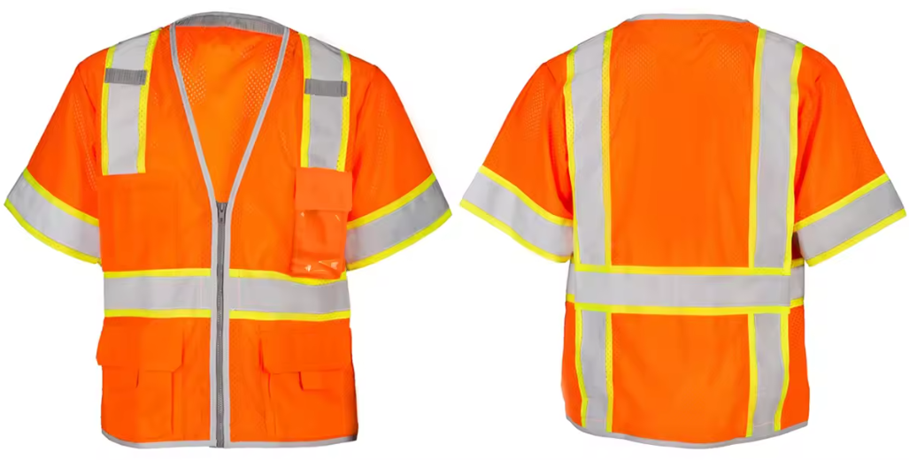 Reflective safety vest 0504039