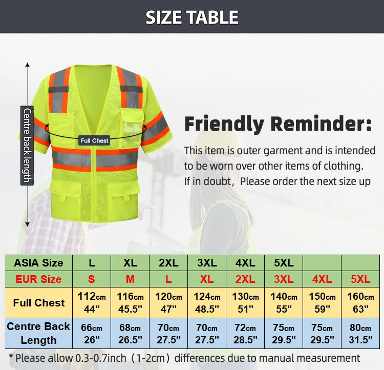Reflective safety vest 0504040