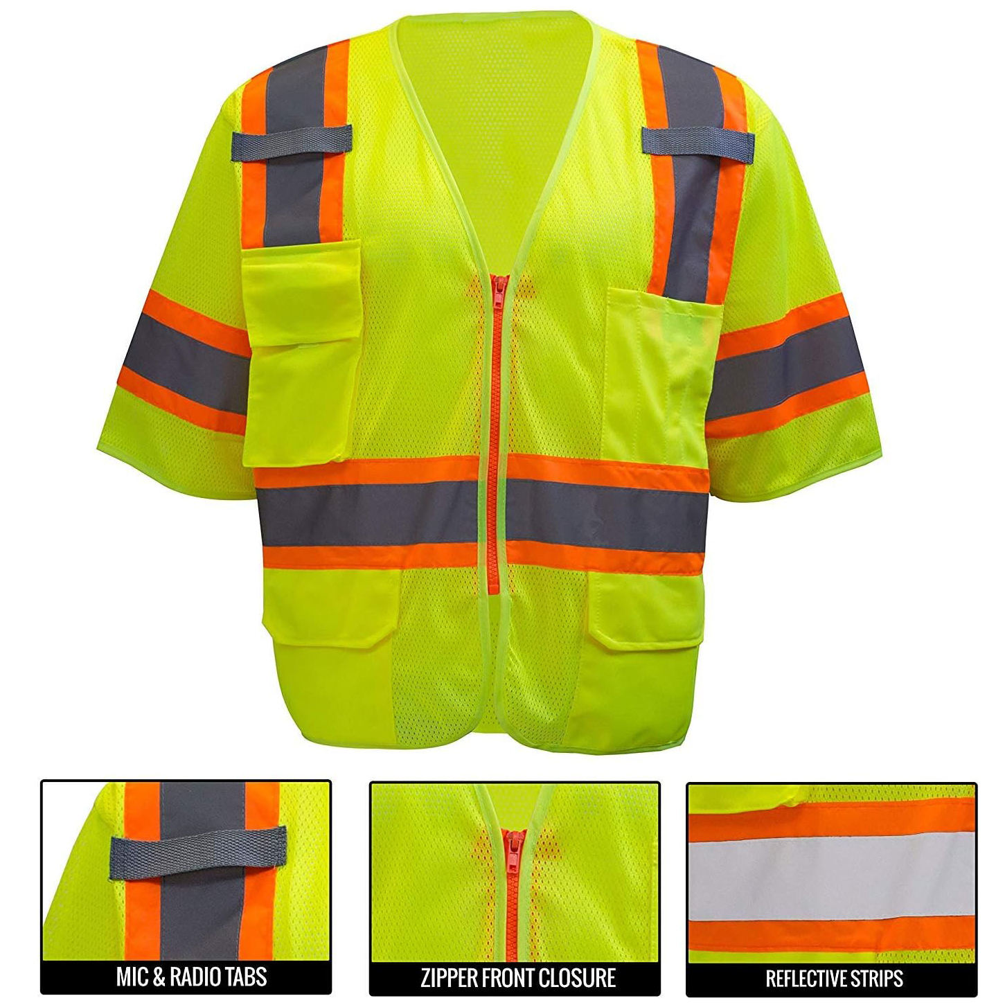 Reflective safety vest 0504043