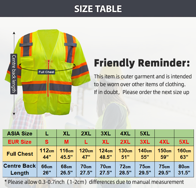 Reflective safety vest 0504043