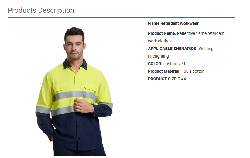 Flame-retardant work clothes 0506003