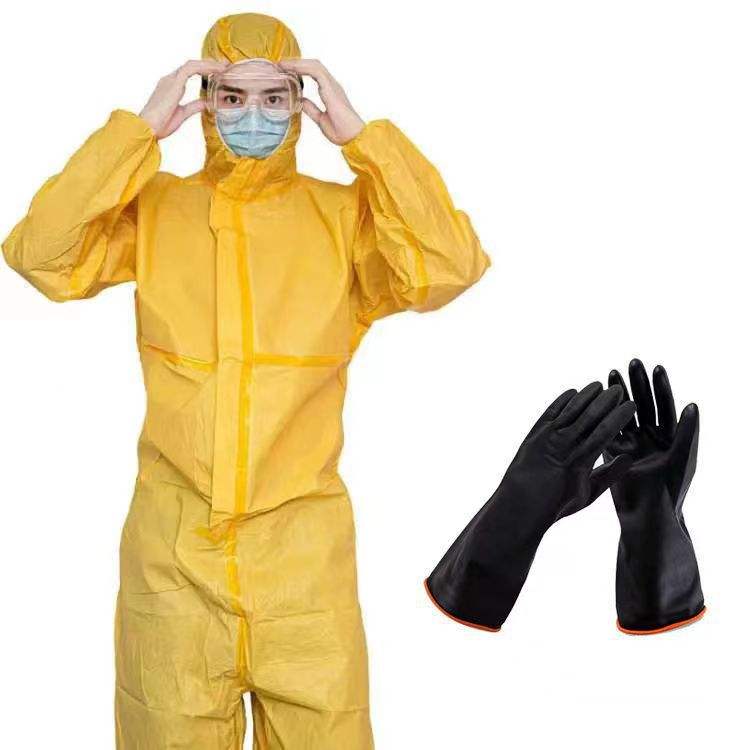 Acid and alkali resistant chemical protective suit  0502001