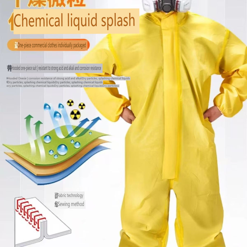 Acid and alkali resistant chemical protective suit  0502001