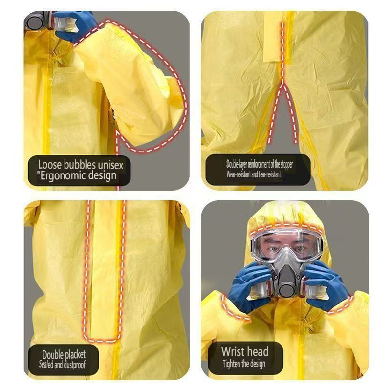 Acid and alkali resistant chemical protective suit  0502001