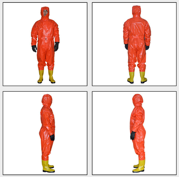 Acid and alkali resistant chemical protective suit 0502002