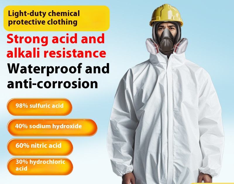 Acid and alkali resistant chemical protective suit 0502005
