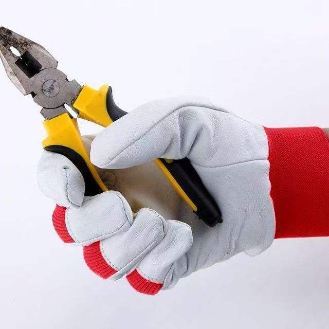 Welded leather gloves 0606003