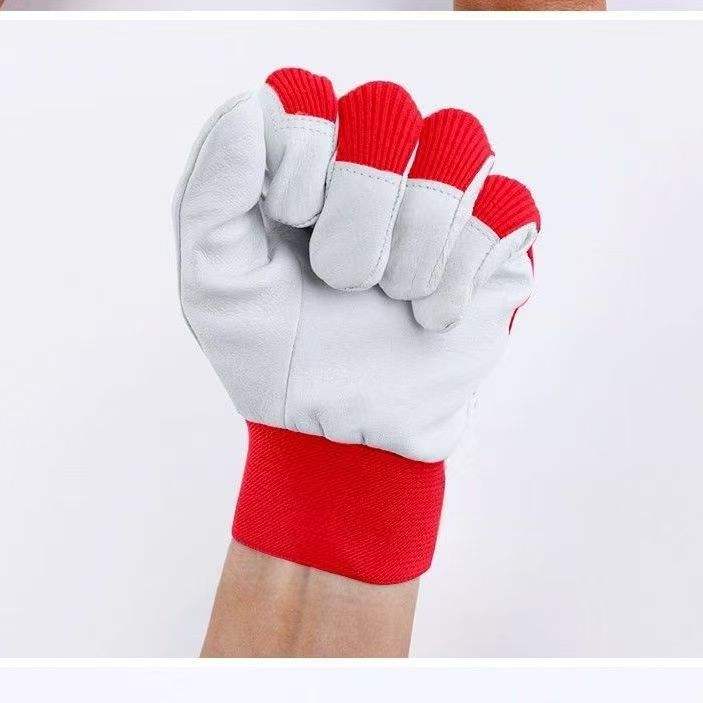 Welded leather gloves 0606003