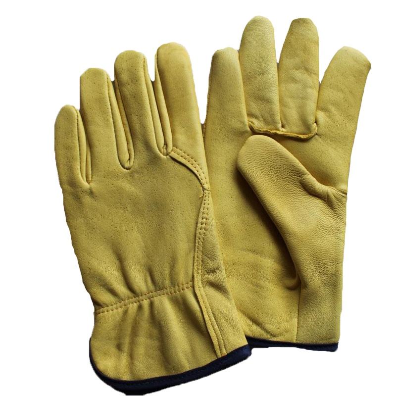 Welded leather gloves 0606004