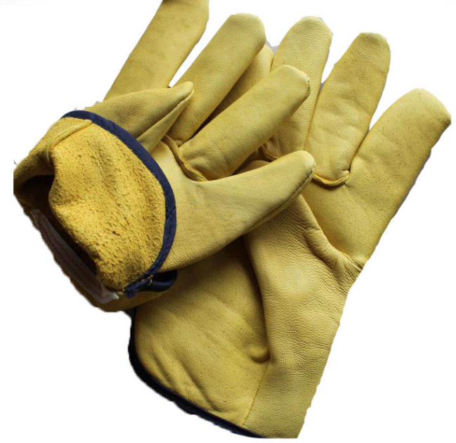 Welded leather gloves 0606004