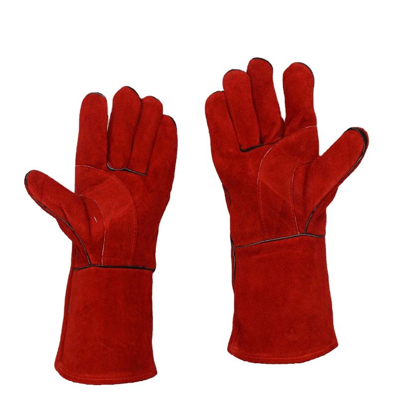 Welded leather gloves 0606006