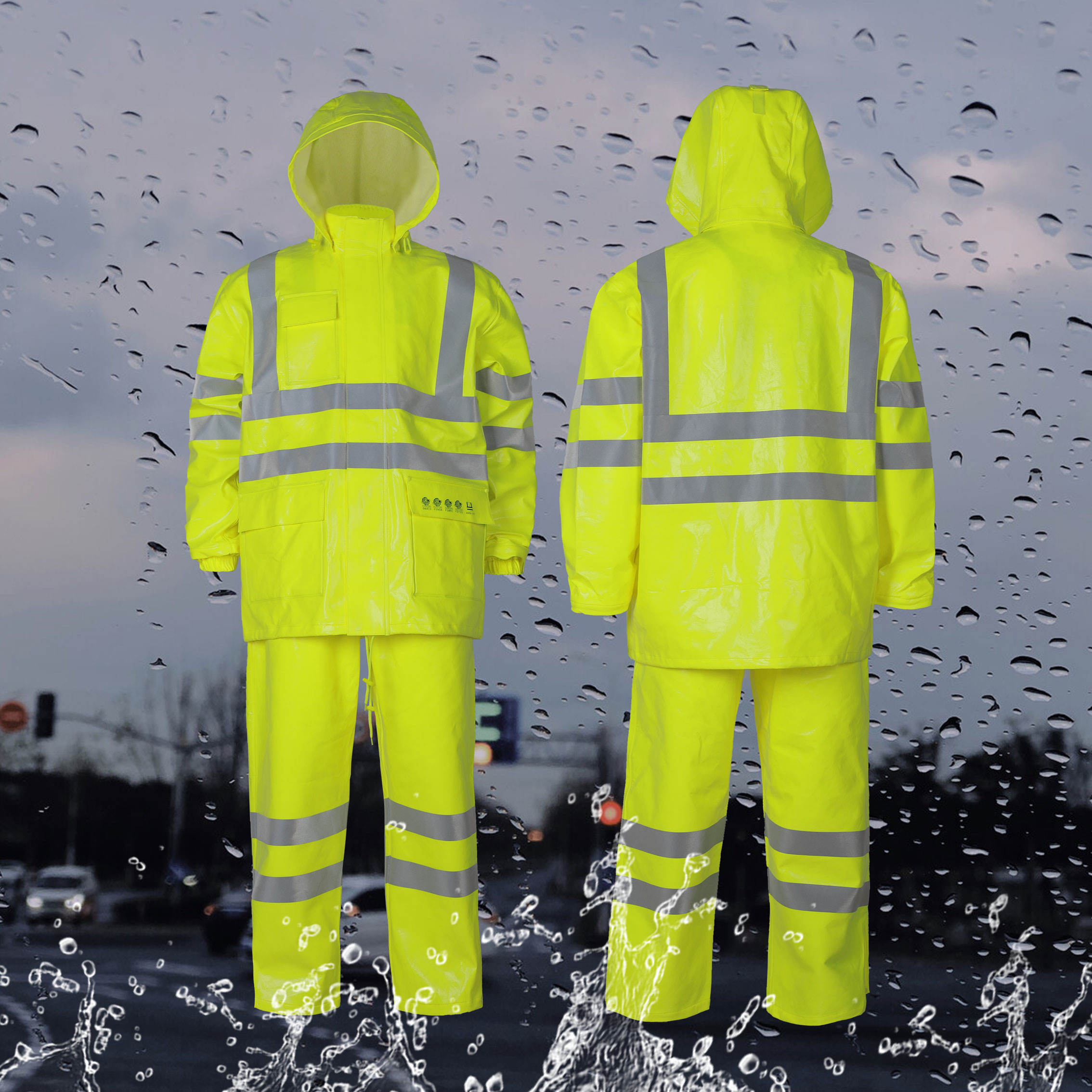 Reflective raincoat 0509018