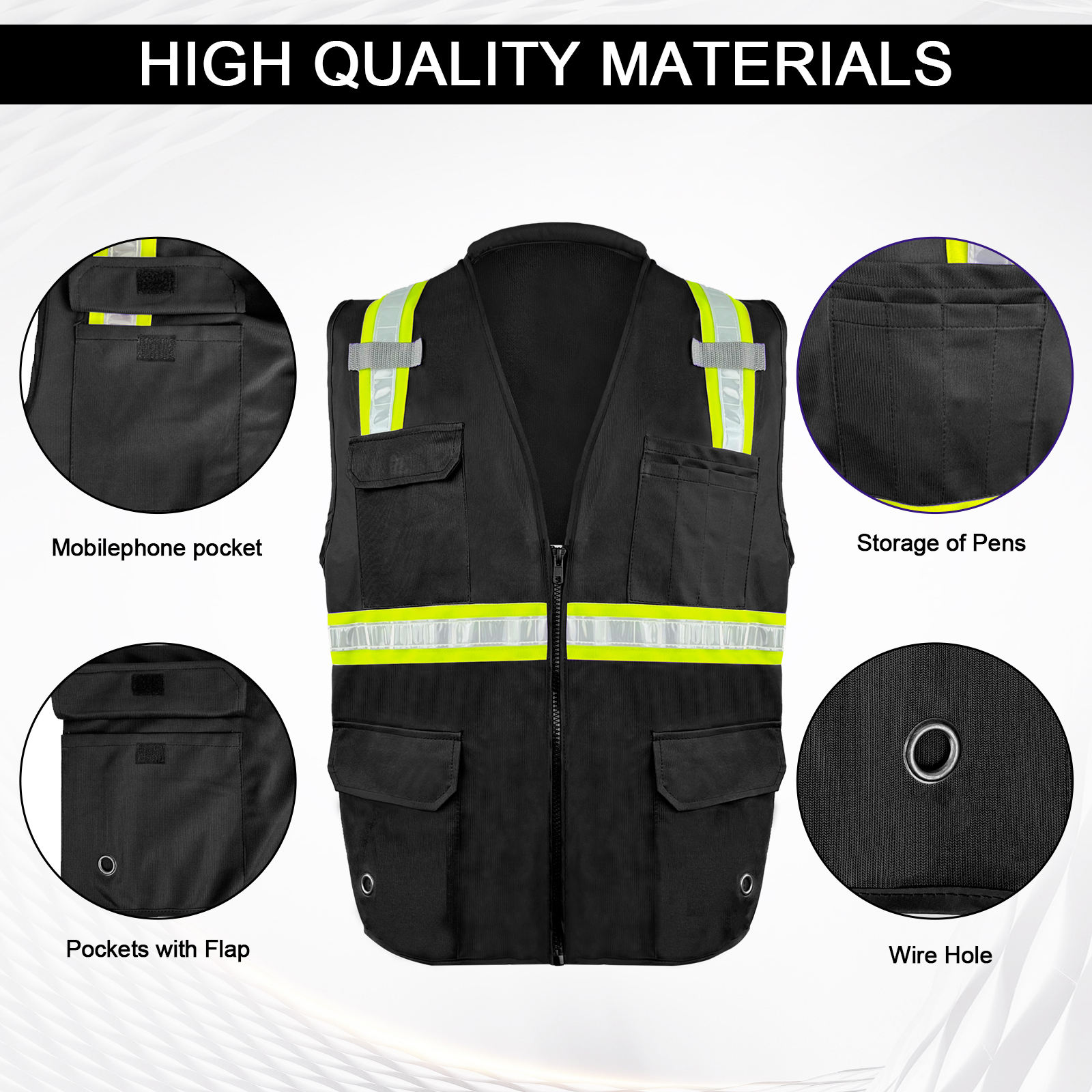 Reflective safety vest 0504071
