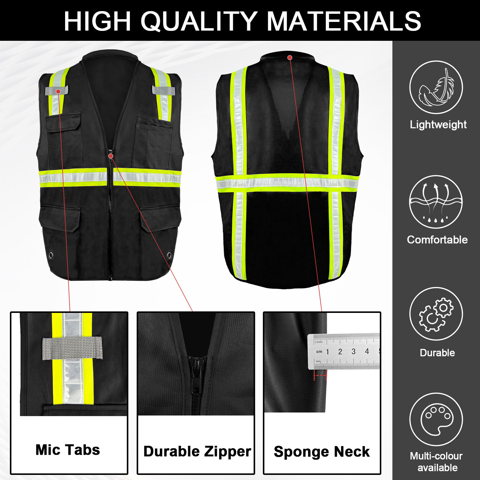 Reflective safety vest 0504071