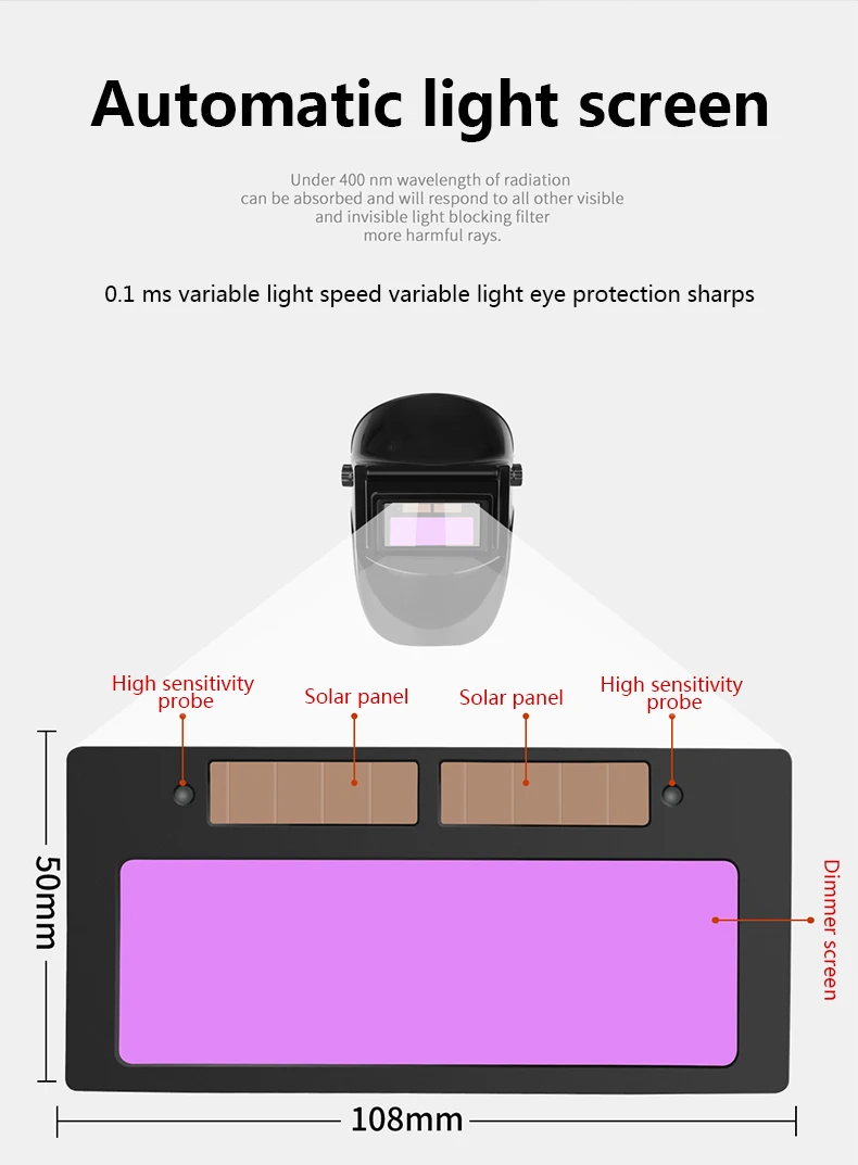 Automatic dimming welding mask 0203003