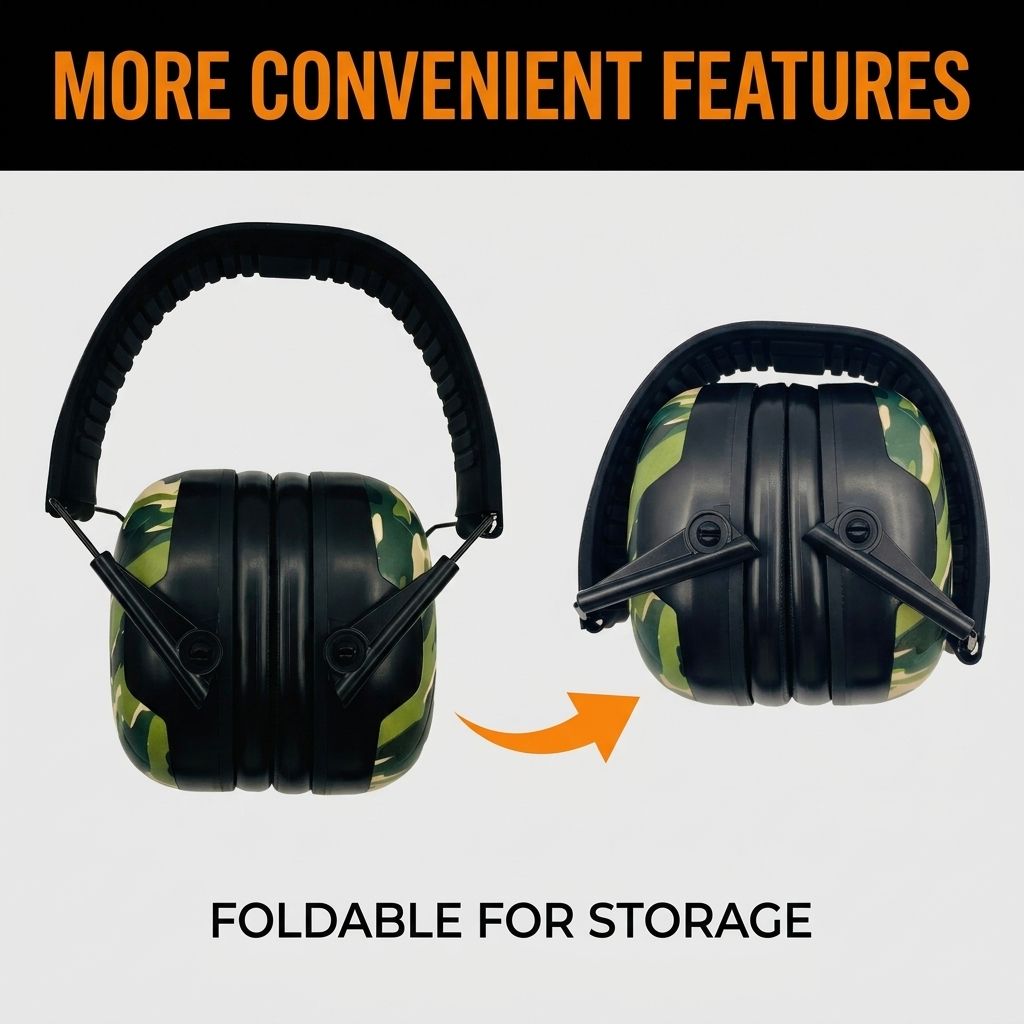 Folding soundproof ear cups 0405002