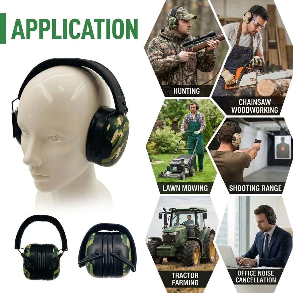 Folding soundproof ear cups 0405002