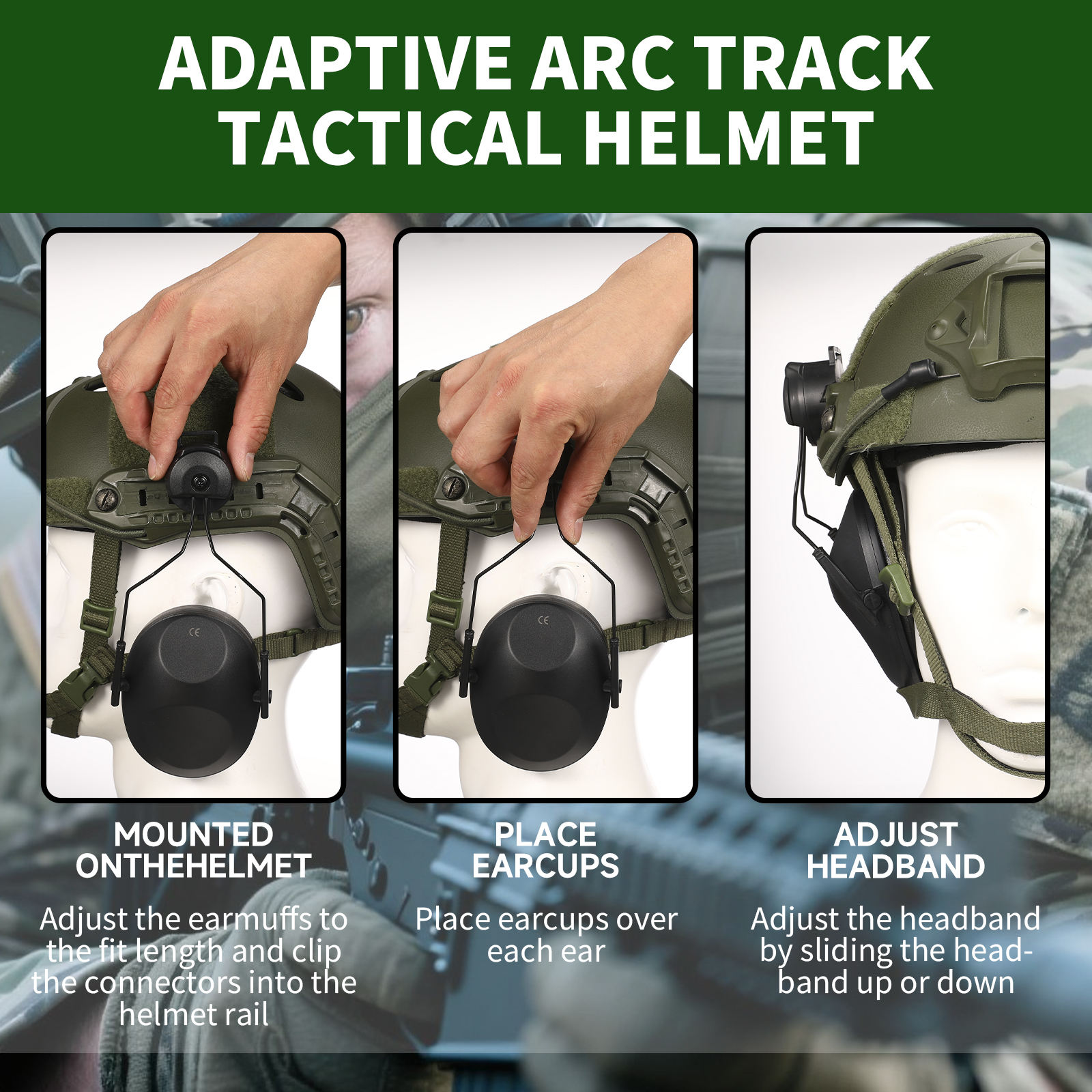 Ear cups for safety helmets 0406009
