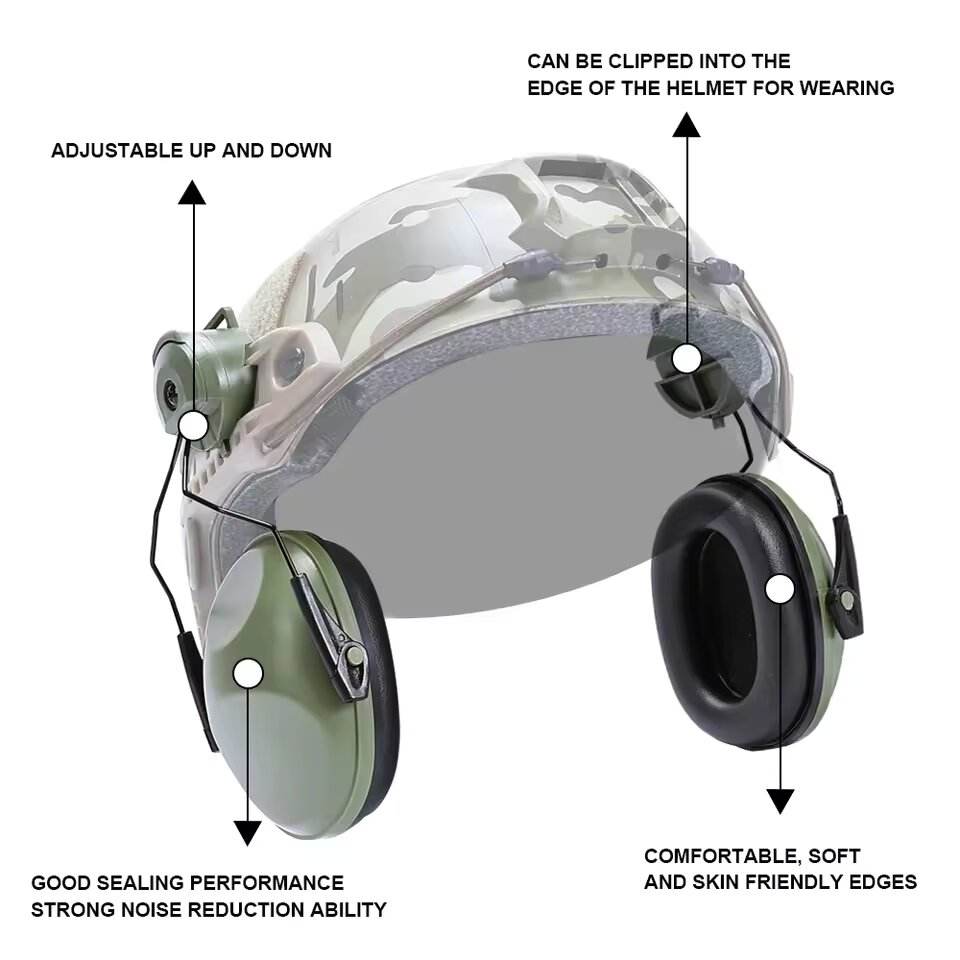 Ear cups for safety helmets 0406010