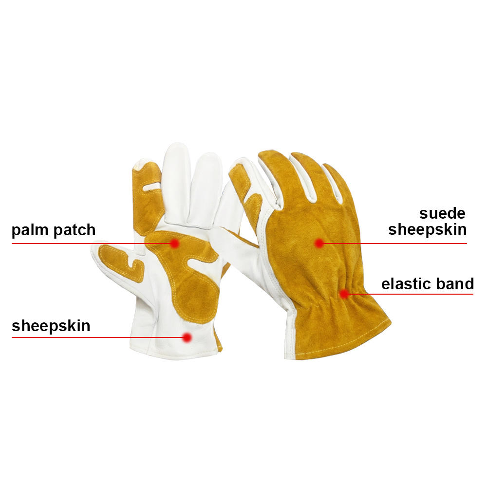 Welded leather gloves 0606011