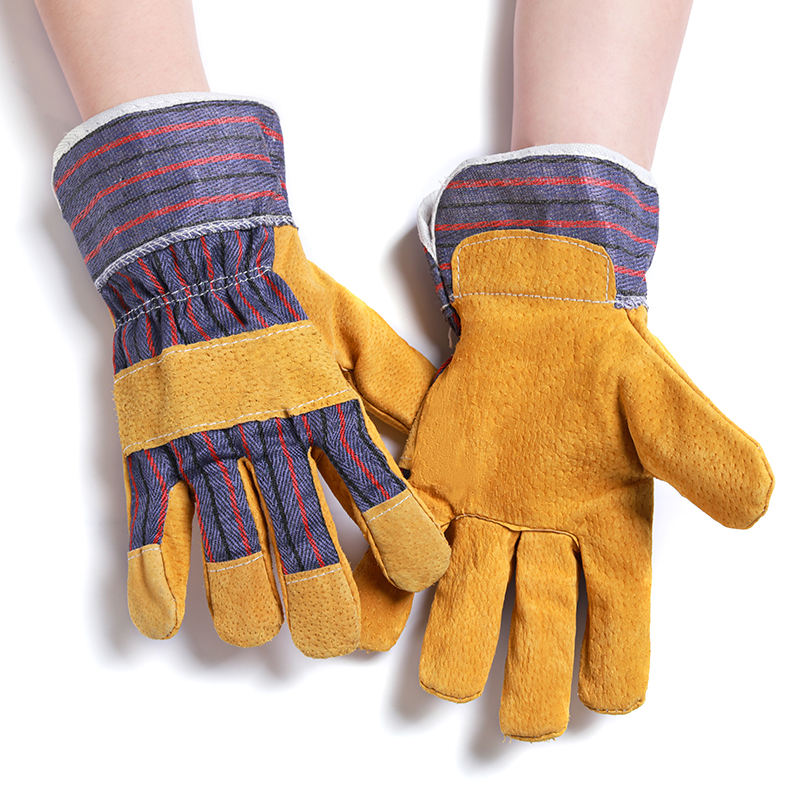 Welded leather gloves 0606012