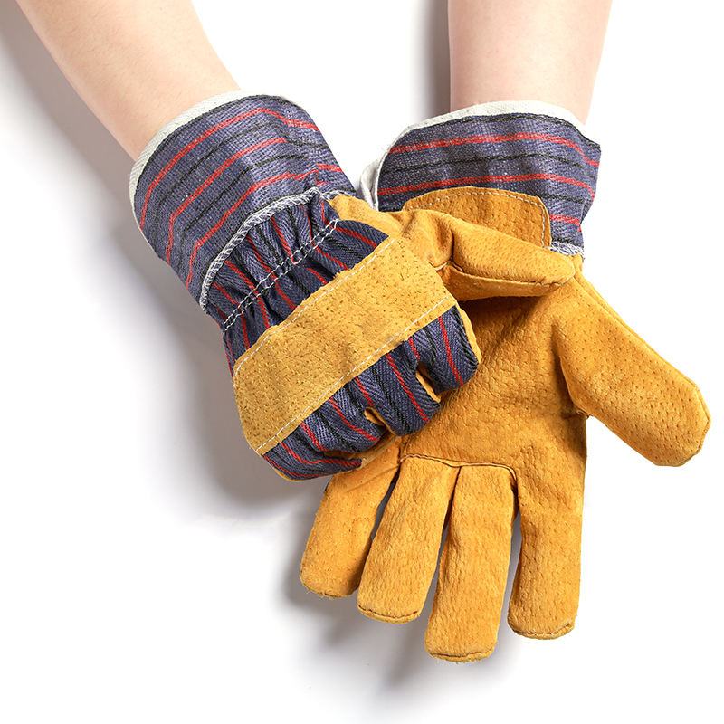 Welded leather gloves 0606012