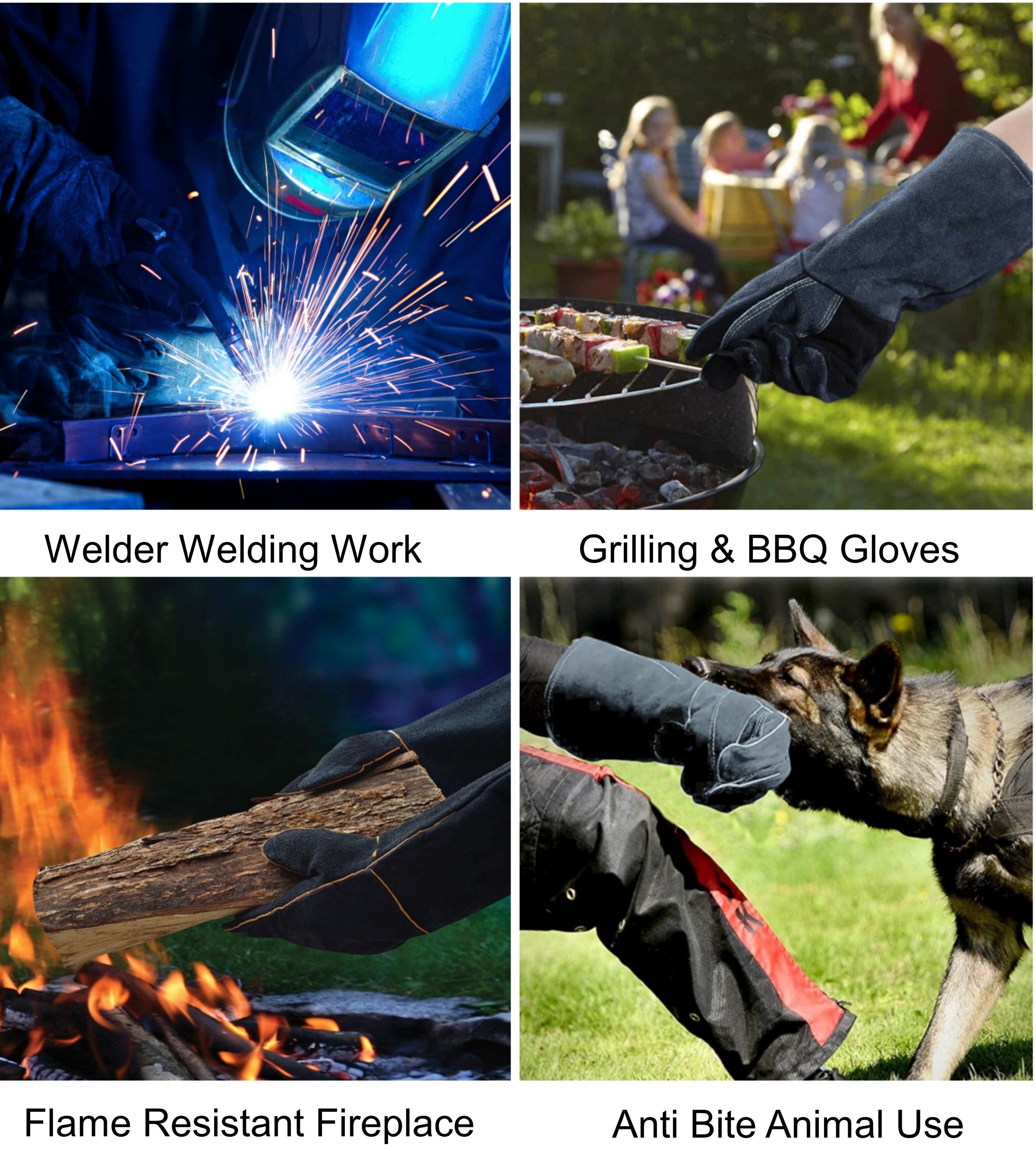 Welded leather gloves 0606013